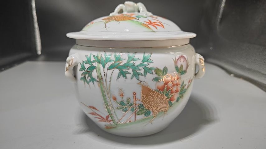 古玩陶瓷四系粥罐真品鑒賞圖