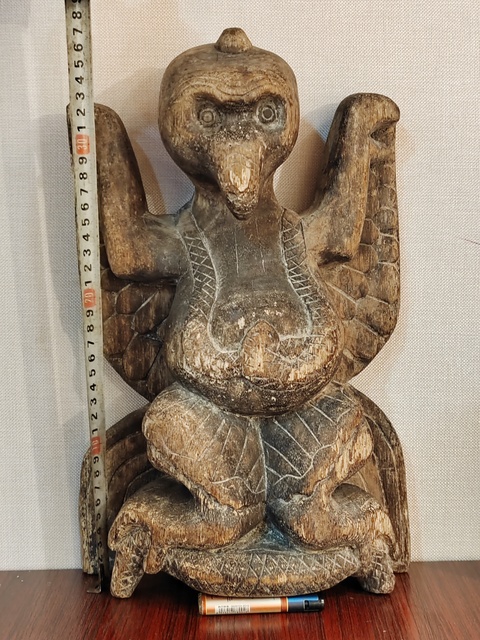 古玩雜項金翅大鵬鳥木雕拍賣,當前價格3000元