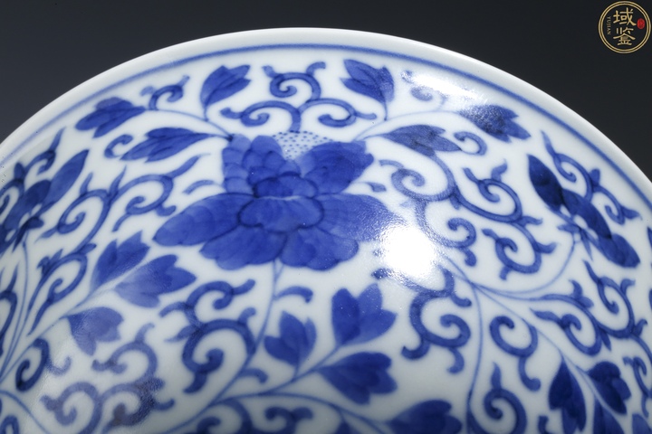 古玩陶瓷清光緒·青花纏枝牡丹紋碗(官窯)拍賣,當前價格48000元