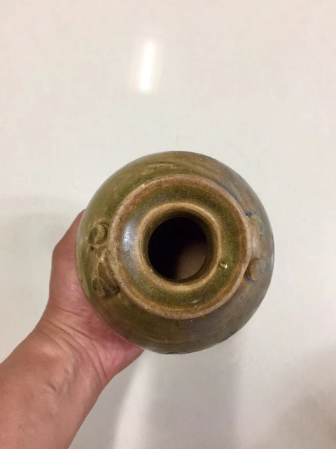 古玩陶瓷唐代-宣州窯窯變釉雙系瓶拍賣,當前價格3268元