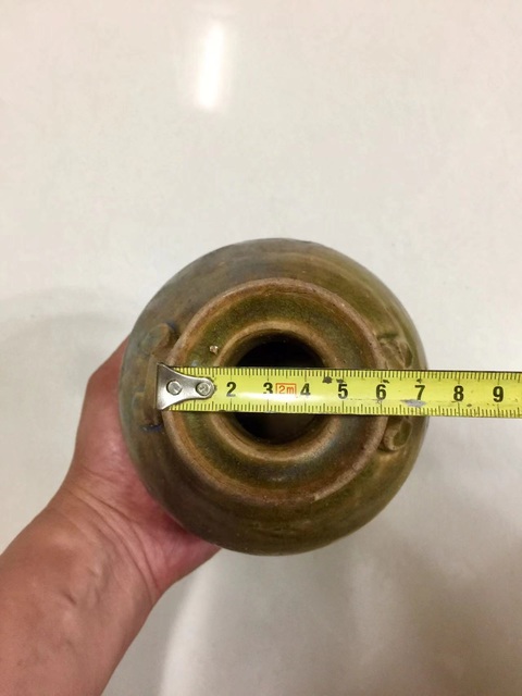 古玩陶瓷唐代-宣州窯窯變釉雙系瓶拍賣,當前價格3268元