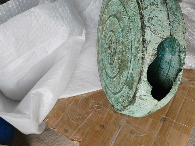 古玩銅器銅鼓真品鑒賞圖