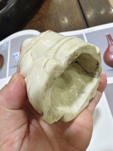 古玩陶瓷德化窯彌勒佛真品鑒賞圖