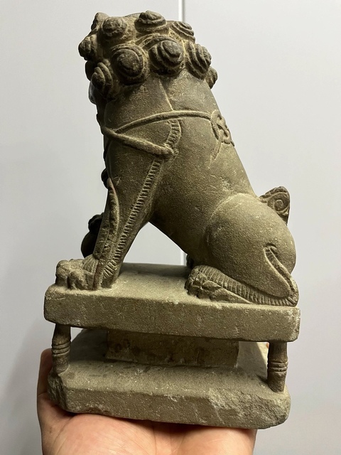 古玩雜項石雕獅子真品鑒賞圖