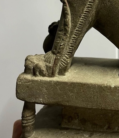古玩雜項石雕獅子真品鑒賞圖
