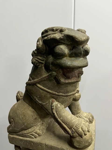 古玩雜項石雕獅子真品鑒賞圖