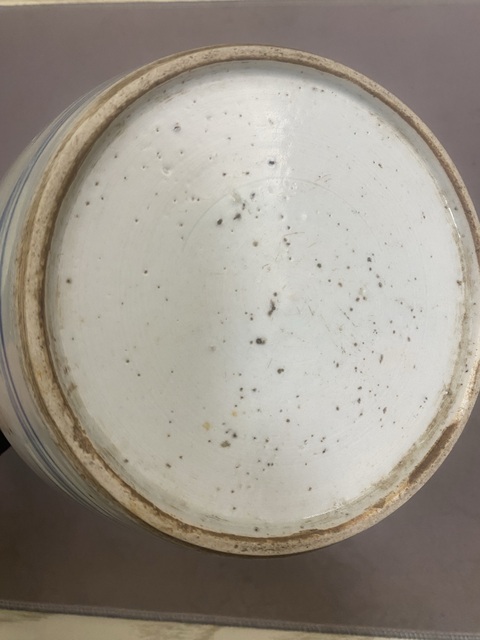 古玩陶瓷青花山水人物罐真品鑒賞圖