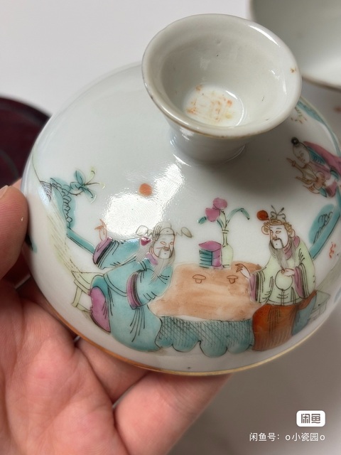 古玩陶瓷粉彩人物故事紋蓋缸拍賣，當前價格2000元