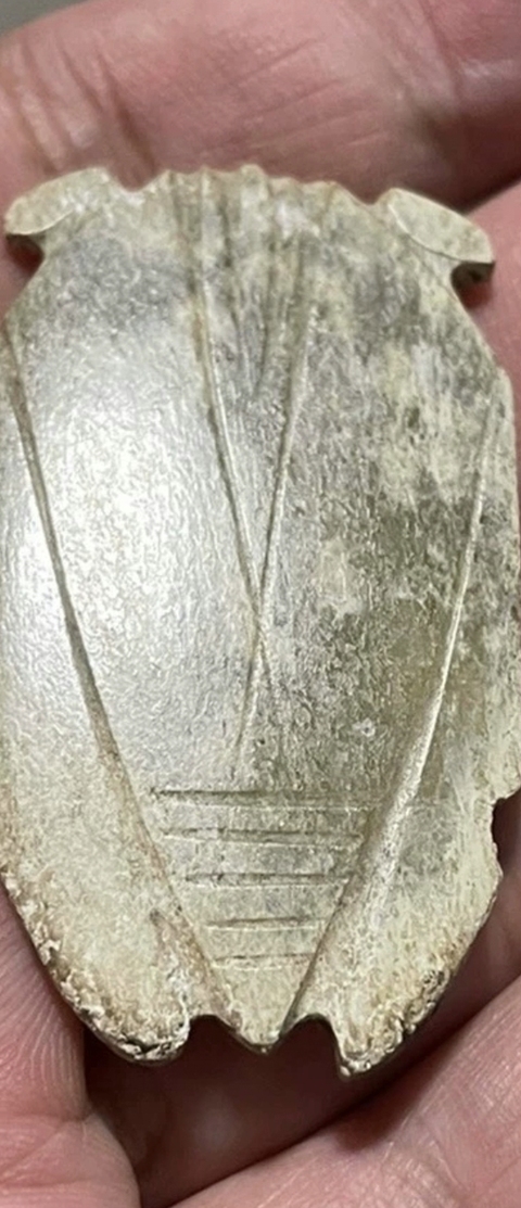 古玩玉器漢代玉蟬真品鑒賞圖