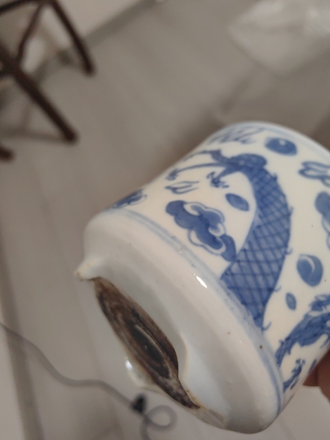 古玩陶瓷青花雙龍戲珠紋爐拍賣，當前價格2000元