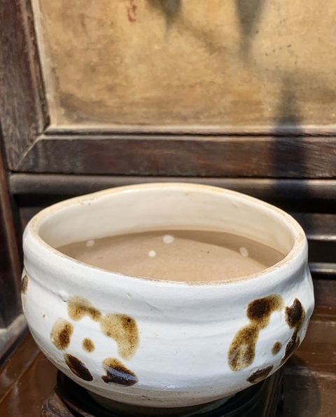 古玩陶瓷磁州窯點(diǎn)彩缽真品鑒賞圖