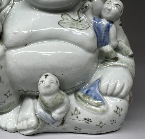 古玩陶瓷釉下彩五子彌勒佛拍賣,當前價格1999元