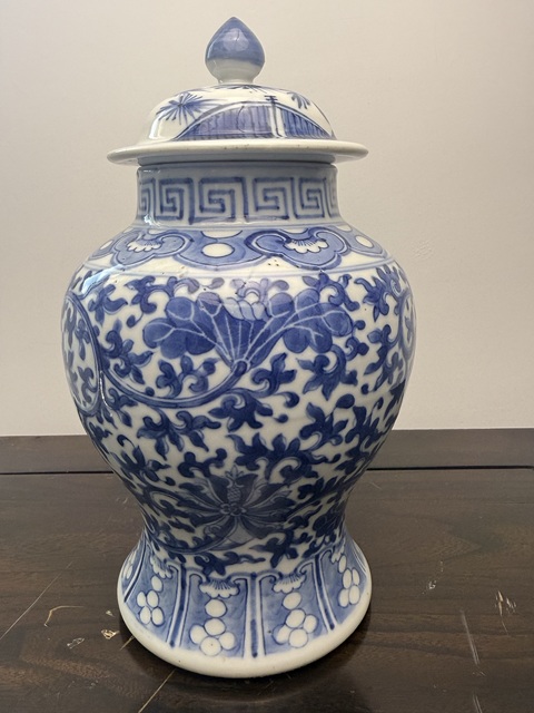 古玩陶瓷青花將軍罐拍賣，當前價格3800元