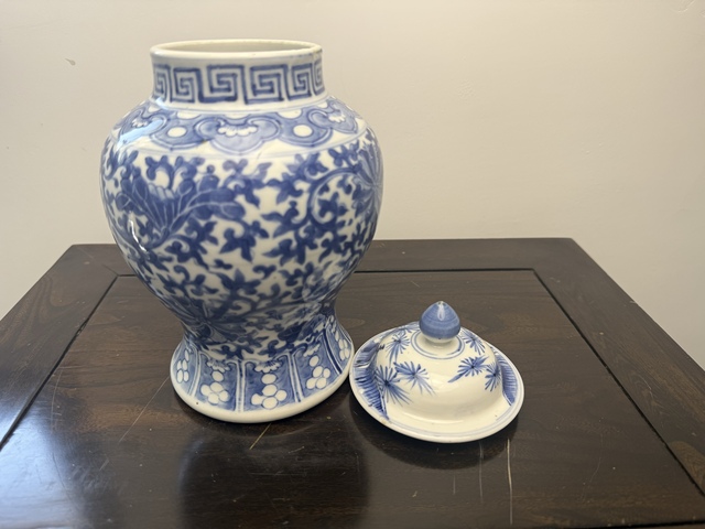 古玩陶瓷青花將軍罐拍賣，當前價格3800元
