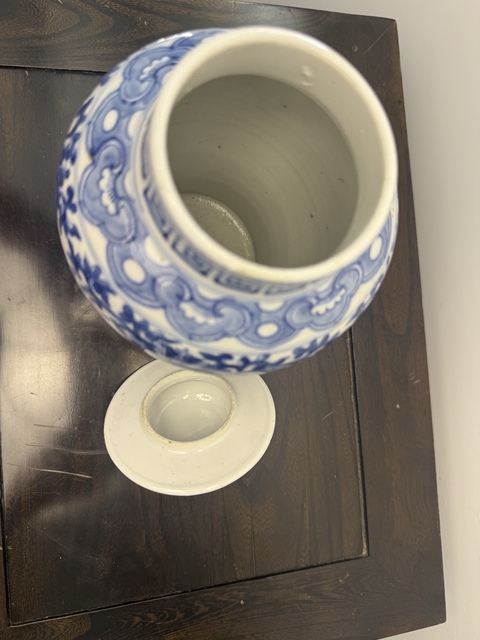 古玩陶瓷青花將軍罐拍賣，當前價格3800元