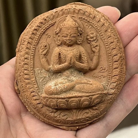 古玩陶瓷明代擦擦佛塑像拍賣，當前價格888元