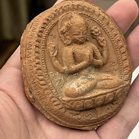 古玩陶瓷明代擦擦佛塑像拍賣，當前價格888元