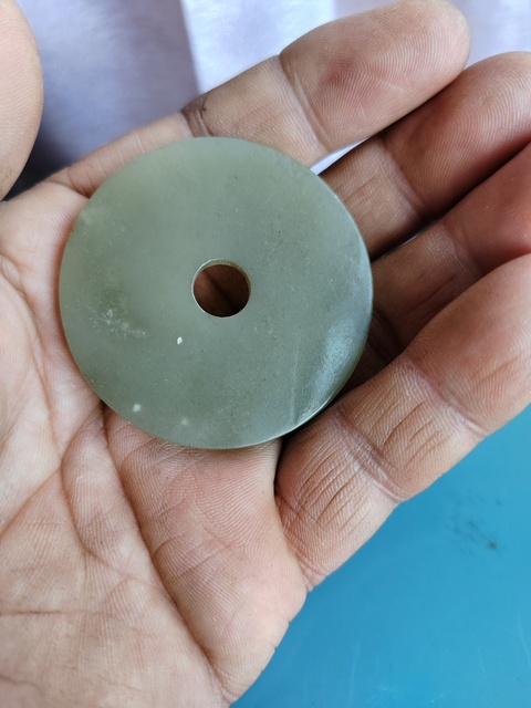 古玩玉器新疆和田玉素璧拍賣,當前價格1266元