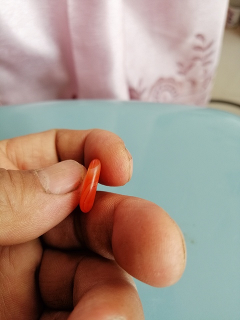 古玩玉器清代紅瑪瑙“平安扣”拍賣，當前價格666元