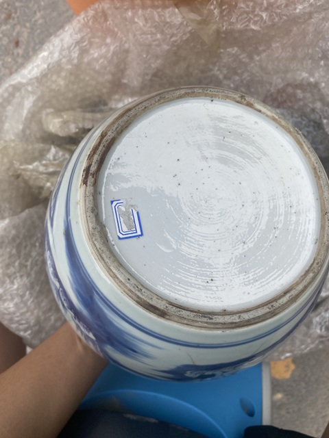 古玩陶瓷清康熙·青花山水人物紋罐拍賣,當(dāng)前價格5200元