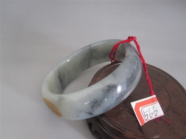 古玩玉器和田玉青花手鐲拍賣,當前價格1588元