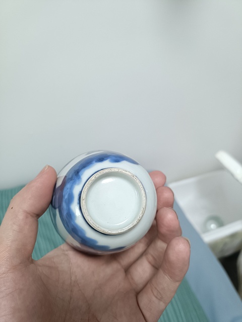 古玩陶瓷三星高照圖青花杯拍賣,當前價格980元