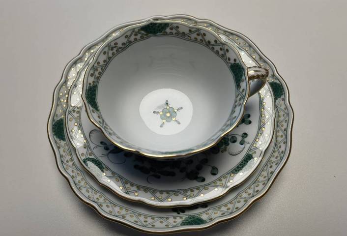 古玩陶瓷彩繪蓋碗真品鑒賞圖