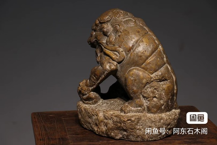 古玩雜項石獅真品鑒賞圖