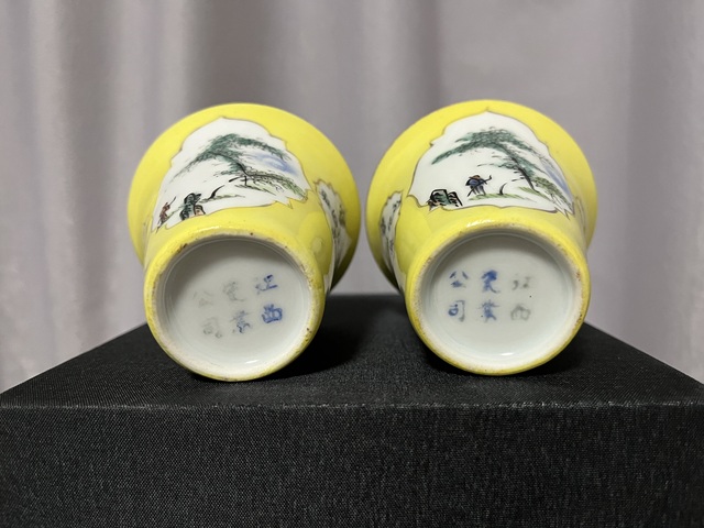 古玩陶瓷粉彩花盆真品鑒賞圖