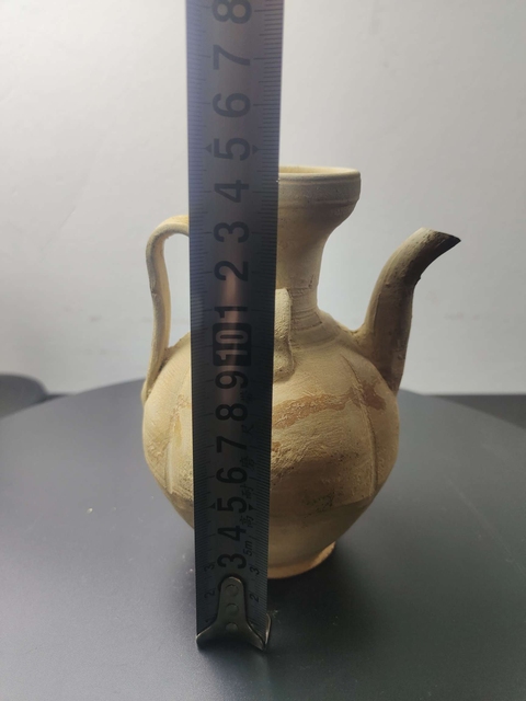 古玩陶瓷北宋青白釉盤(pán)口瓜棱執(zhí)壺拍賣(mài)，當(dāng)前價(jià)格880元