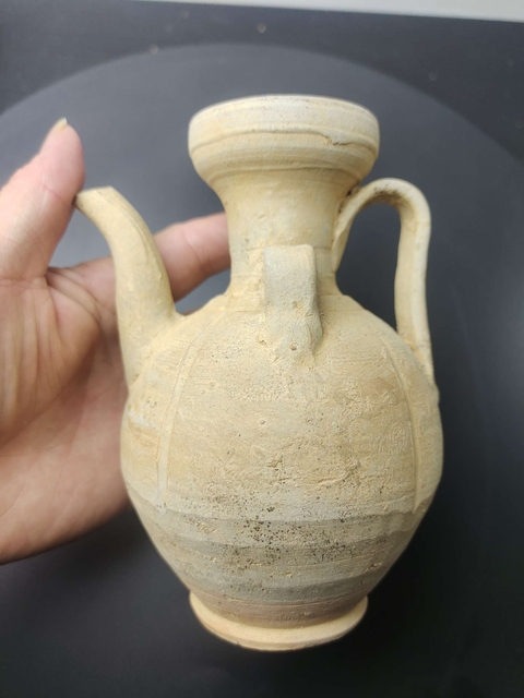古玩陶瓷北宋青白釉盤(pán)口瓜棱執(zhí)壺拍賣(mài)，當(dāng)前價(jià)格880元