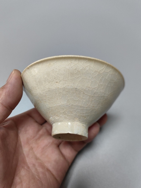 古玩陶瓷南宋-青白釉斗笠盞拍賣,當前價格5700元