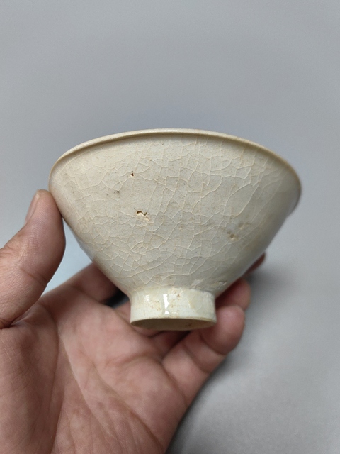 古玩陶瓷南宋-青白釉斗笠盞拍賣,當前價格5700元