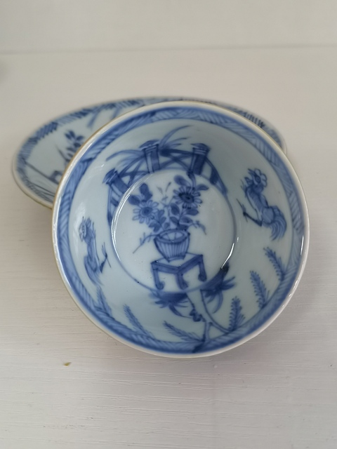 古玩陶瓷清康熙斗雞圖青花杯碟一套拍賣,當(dāng)前價(jià)格2960元