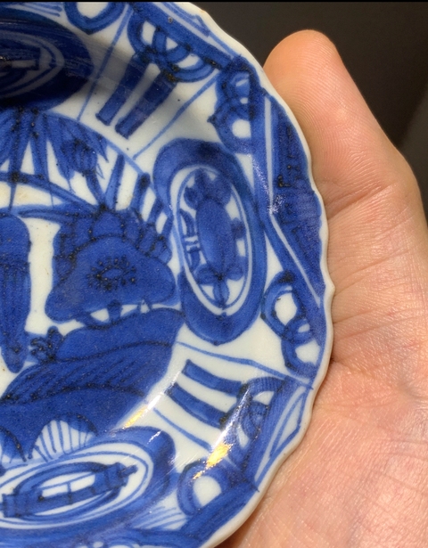 古玩陶瓷青花盤真品鑒賞圖