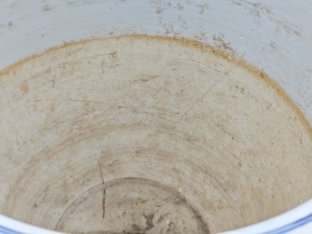 古玩陶瓷青花花鳥花卉紋花盆拍賣，當前價格9000元