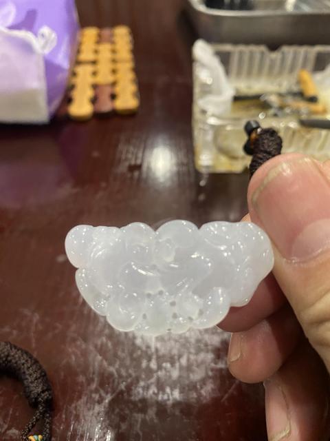 古玩玉器天然翡翠貔貅真品鑒賞圖