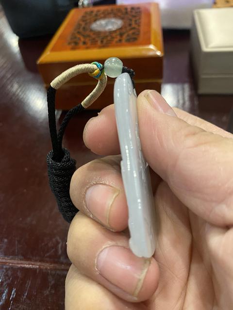 古玩玉器天然翡翠“觀音牌”真品鑒賞圖