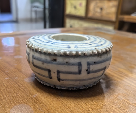 古玩陶瓷青花水浮司南真品鑒賞圖