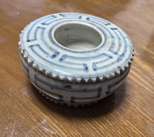 古玩陶瓷青花水浮司南真品鑒賞圖