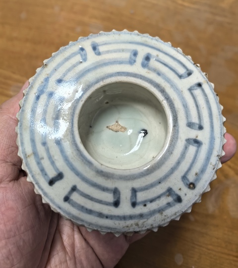 古玩陶瓷青花水浮司南真品鑒賞圖