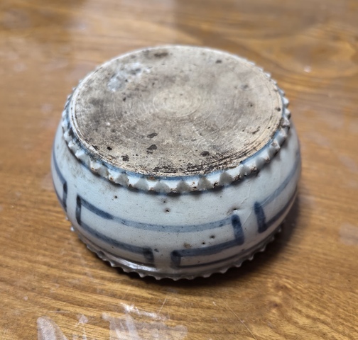 古玩陶瓷青花水浮司南真品鑒賞圖