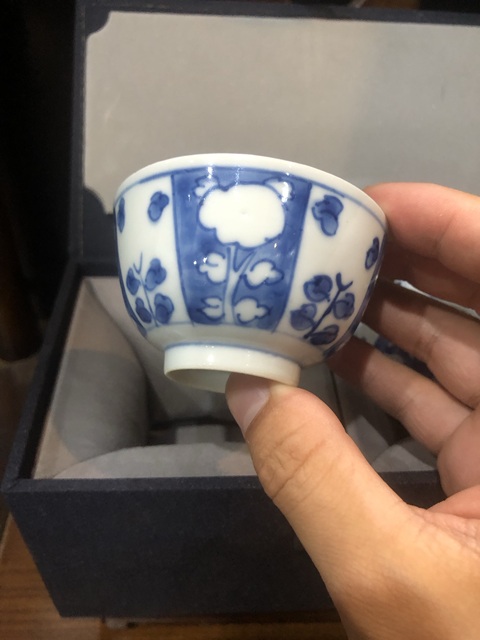 古玩陶瓷(精品主人杯)清-康熙-青花留白-花卉紋主人杯一對(duì)拍賣,當(dāng)前價(jià)格1584元