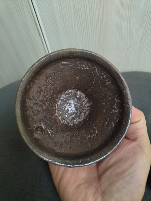古玩陶瓷建窯龜背紋茶盞真品鑒賞圖