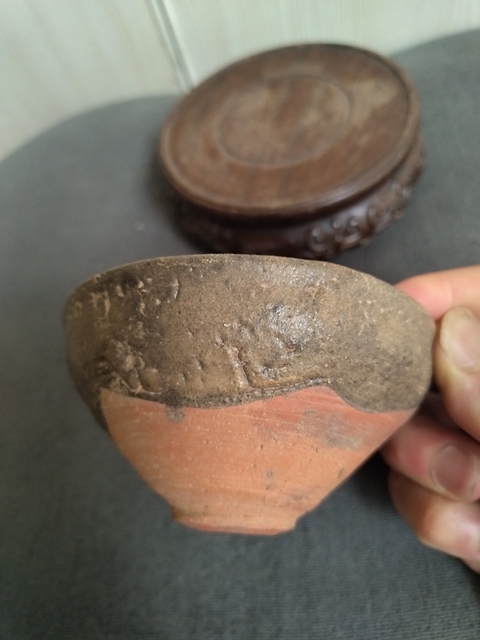 古玩陶瓷建窯龜背紋茶盞真品鑒賞圖