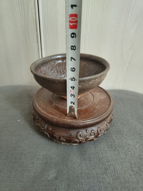 古玩陶瓷建窯龜背紋茶盞真品鑒賞圖