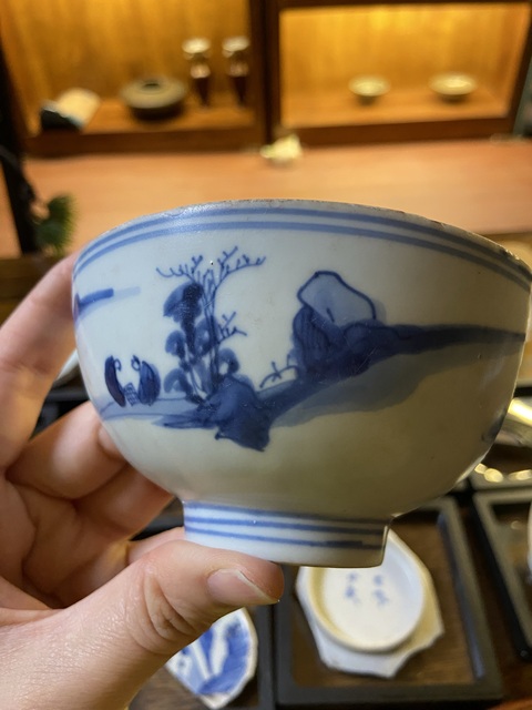 古玩陶瓷崇禎青花碗標本拍賣，當前價格2600元