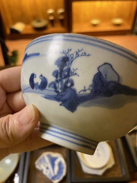 古玩陶瓷崇禎青花碗標本拍賣，當前價格2600元