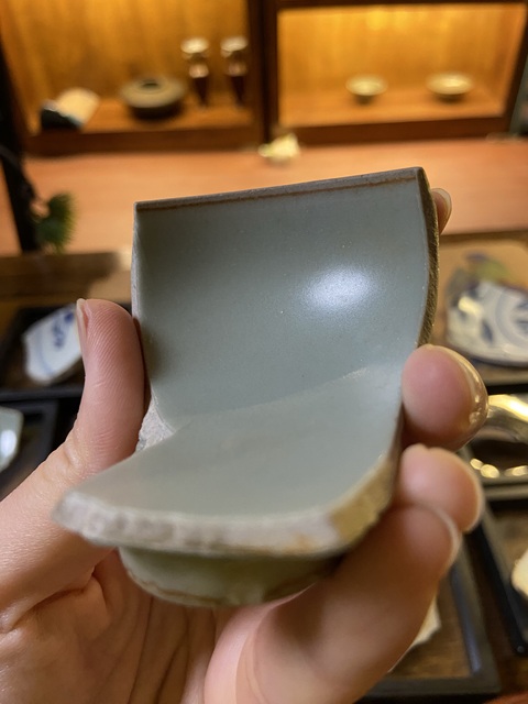 古玩陶瓷龍泉青瓷標本真品鑒賞圖