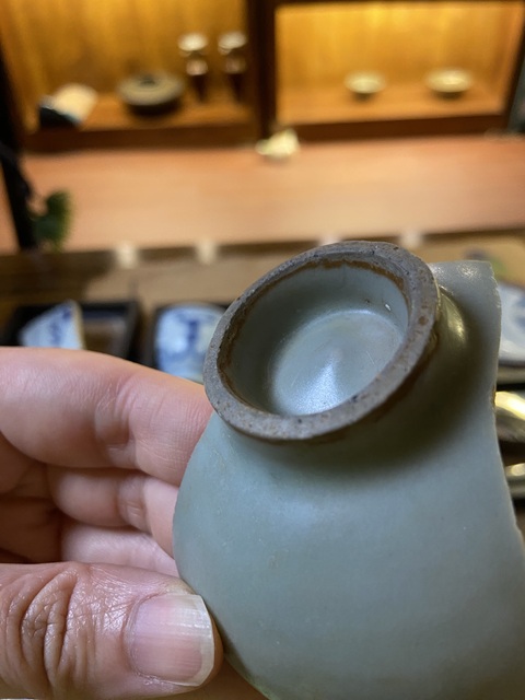 古玩陶瓷龍泉青瓷標本真品鑒賞圖